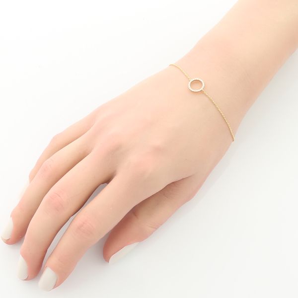 スタージュエリー　K18YG サークル　ブレスレット スタージュエリー K18YG サークル ブレスレット