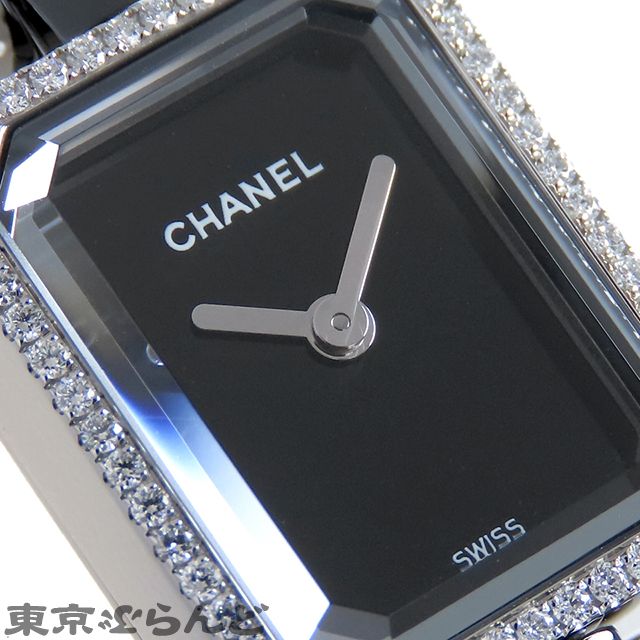 シャネル CHANEL プルミエール セラミック H2163 ブラック SS