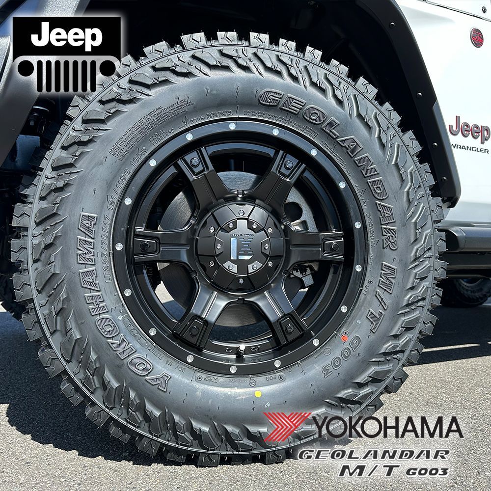 Wrangler】 JL JK タイヤホイール 17インチ OutLaw YOKOHAMA ジオランダーMT 265/65R17 265/70R17  275/70R17 285/70R17 33x12.50R17 35x12.50R17 4本セット - メルカリ