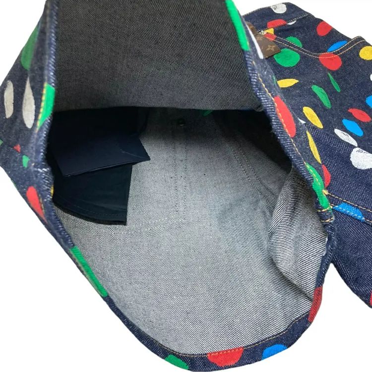 LOUIS VUITTON × 草間彌生コラボのショートパンツ。 LOUIS VUITTON LV×YK 草間彌生コラボ ドット デニムショーツ ショート