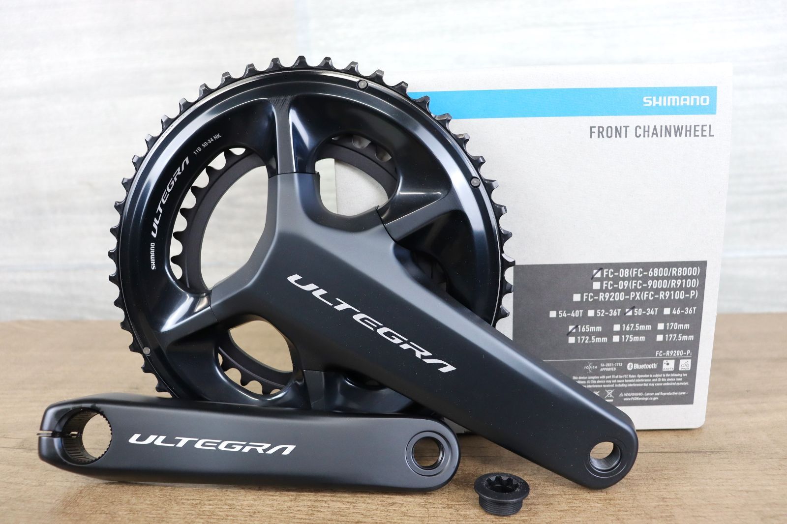 FD23 新品 SHIMANO ULTEGRA シマノ アルテグラ FC-08 50-34T 165ｍｍ 2×11速 11s リコール対策品 FC-6800  FC-R8000 cicli17 - メルカリ