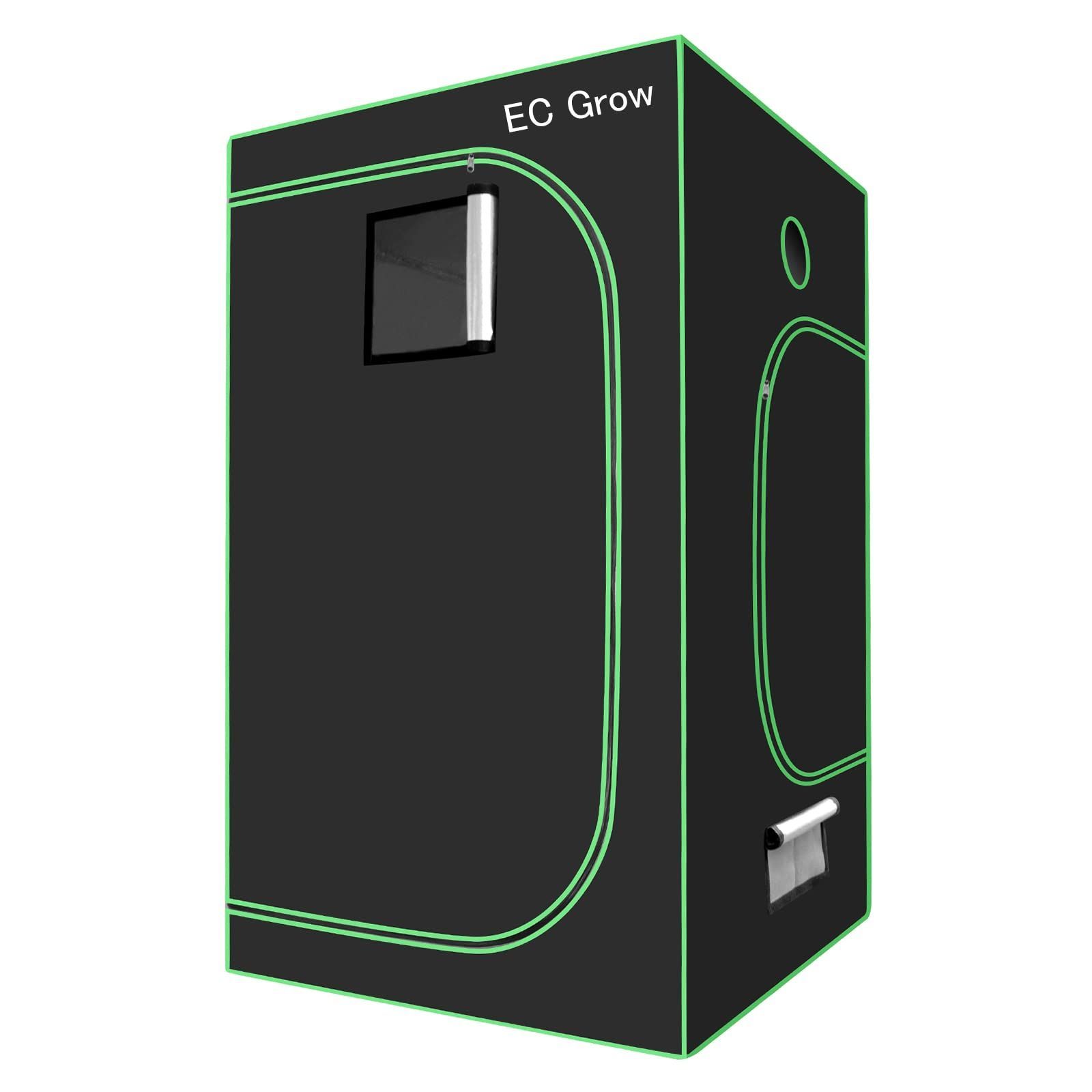 EC Grow グロウテント グロウボックス 室内栽培 水耕栽培キット 水耕栽培 温室ハウス 120×120×200cm 大容量