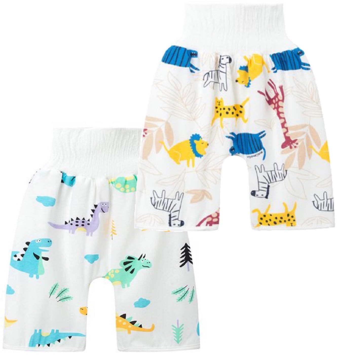 【正規品，新品】 [MONOW] おねしょズボン トレーニングパンツ おねしょ ズボン 男の子 小学生 Lサイズ(3～5歳) 2枚セット 恐竜/動物 [恐竜/動物] [1 Regular] 歯ブラシ