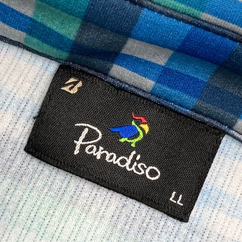 Paradiso ネイビー チェック柄 スポーツウェア セット Paradiso