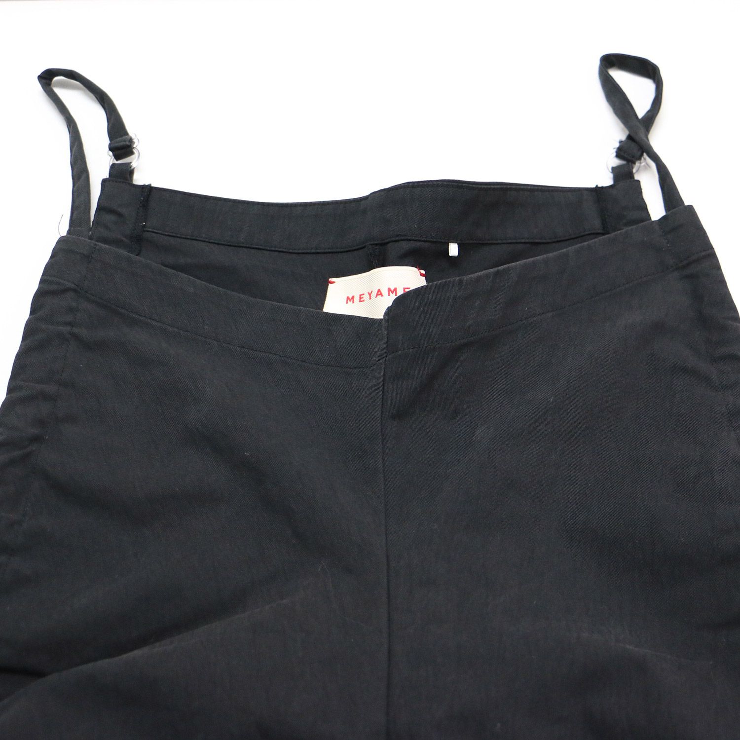 MEYAME 黒 サロペット MEYAME / GATHERED ALL IN ONE BLACK – CASDAY / キャスデイ