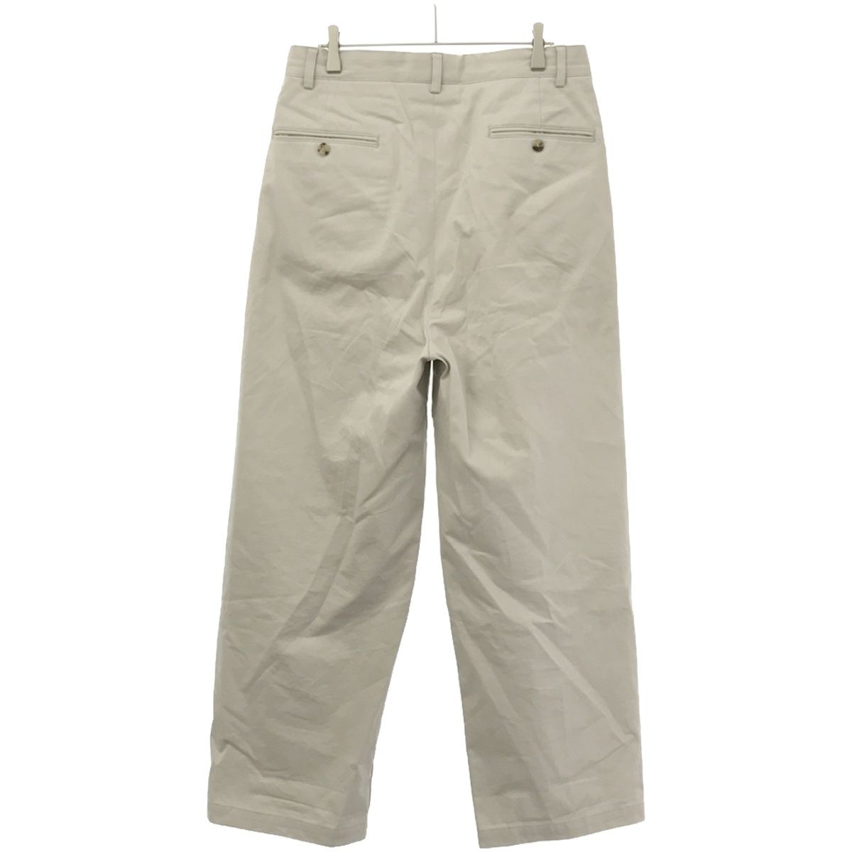 A.PRESSE ア プレッセ 22SS Chino Trousers 2プリーツチノトラウザーズパンツ 22SAP-04-04H ベージュ 1 -  メルカリ