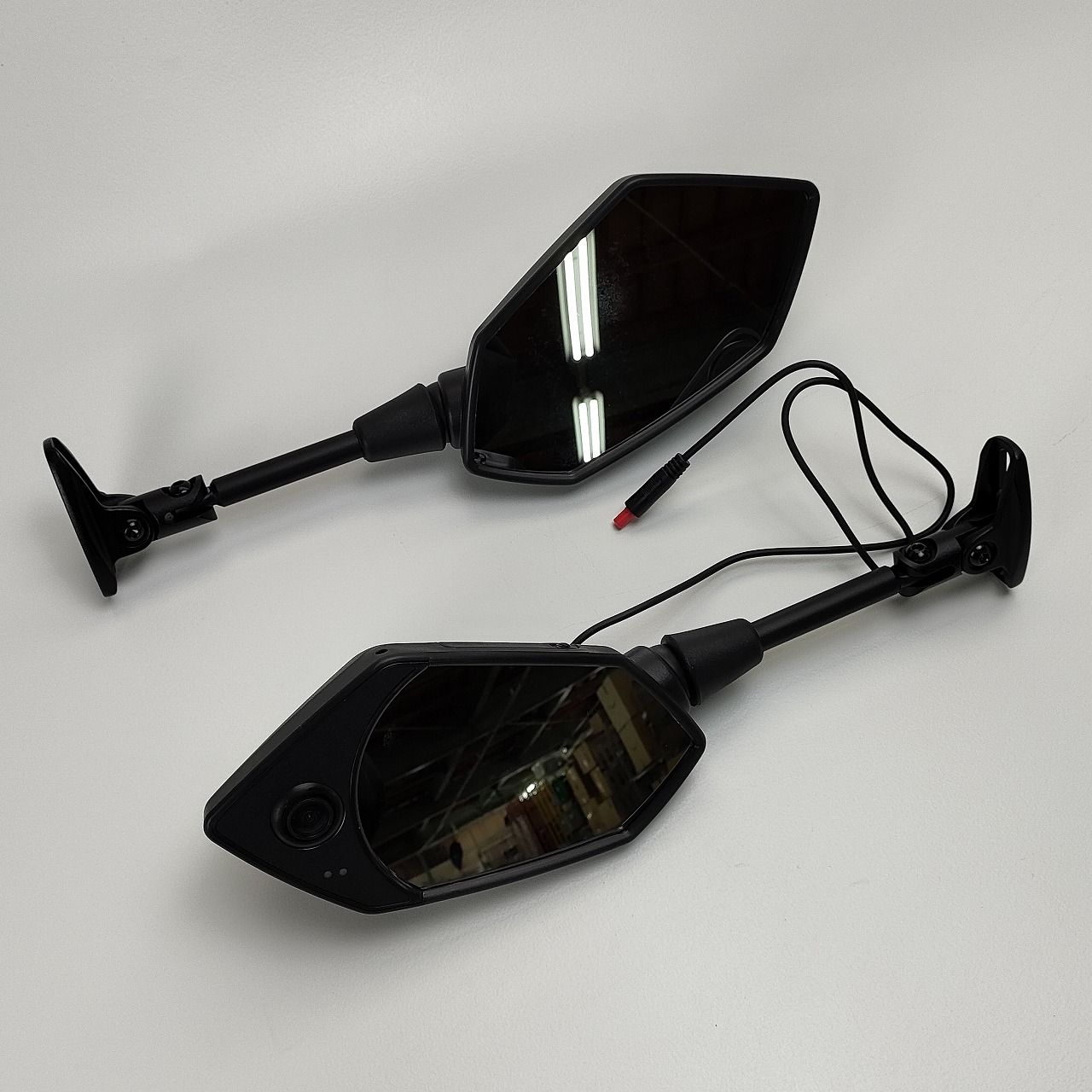 ディーライド D-ride ミラー一体型ドライブレコーダー ポリゴンタイプ カウル車対応 DR-05CP ブラック