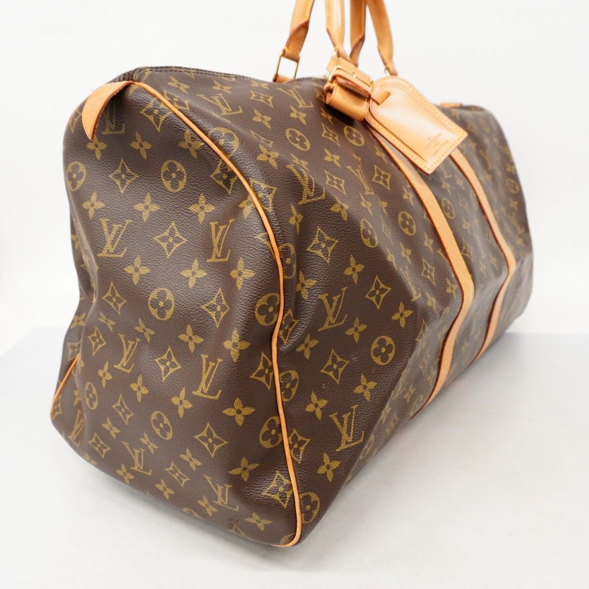 5md4369 ルイヴィトン ボストンバッグ モノグラム キーポル55 M41424 ブラウン メンズ レディース ユニセックス
