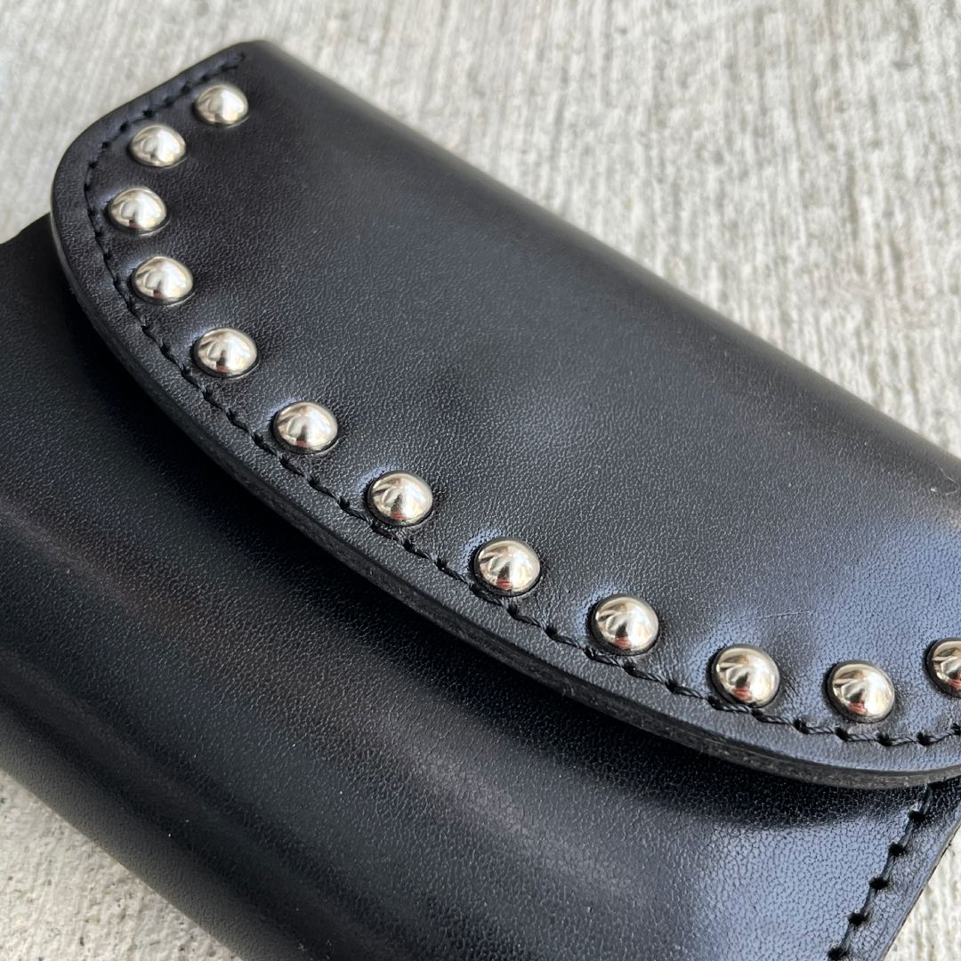 栃木レザー財布 コンパクト財布 コンパクトウォレット スタッズ 栃木レザー財布 コンパクト財布 コンパクトウォレット スタッズ