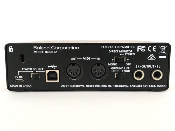 Roland RUBIX22 USB オーディオ インターフェース 元箱付 ローランド