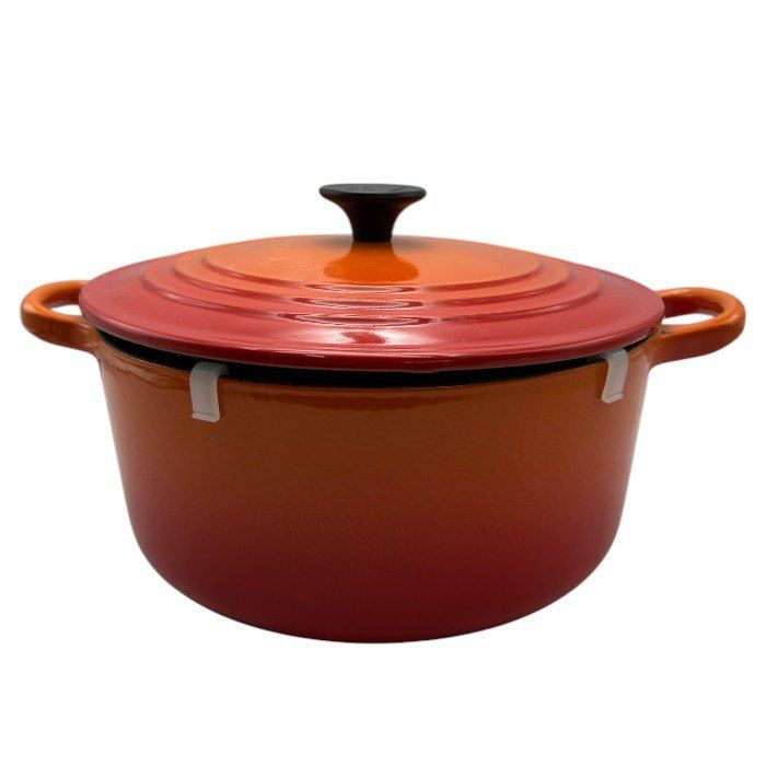 新品未使用LE CREUSETルクルーゼココットロンド22cm両手鍋ボルカニック