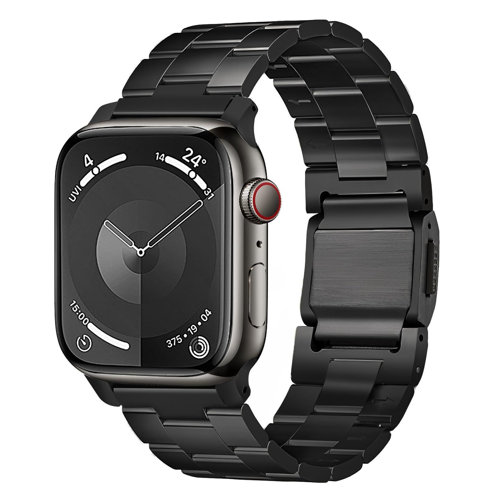 新着商品 Apple Watch バンド 49mm 46mm 45mm 44mm コンパチブル 42mm 41mm 40mm 38mm コンパチブル アップルウォッチバンド 航空素材のチタン製バンド FEEKI マグネットクラスプ 簡単装着 男女兼用Ap