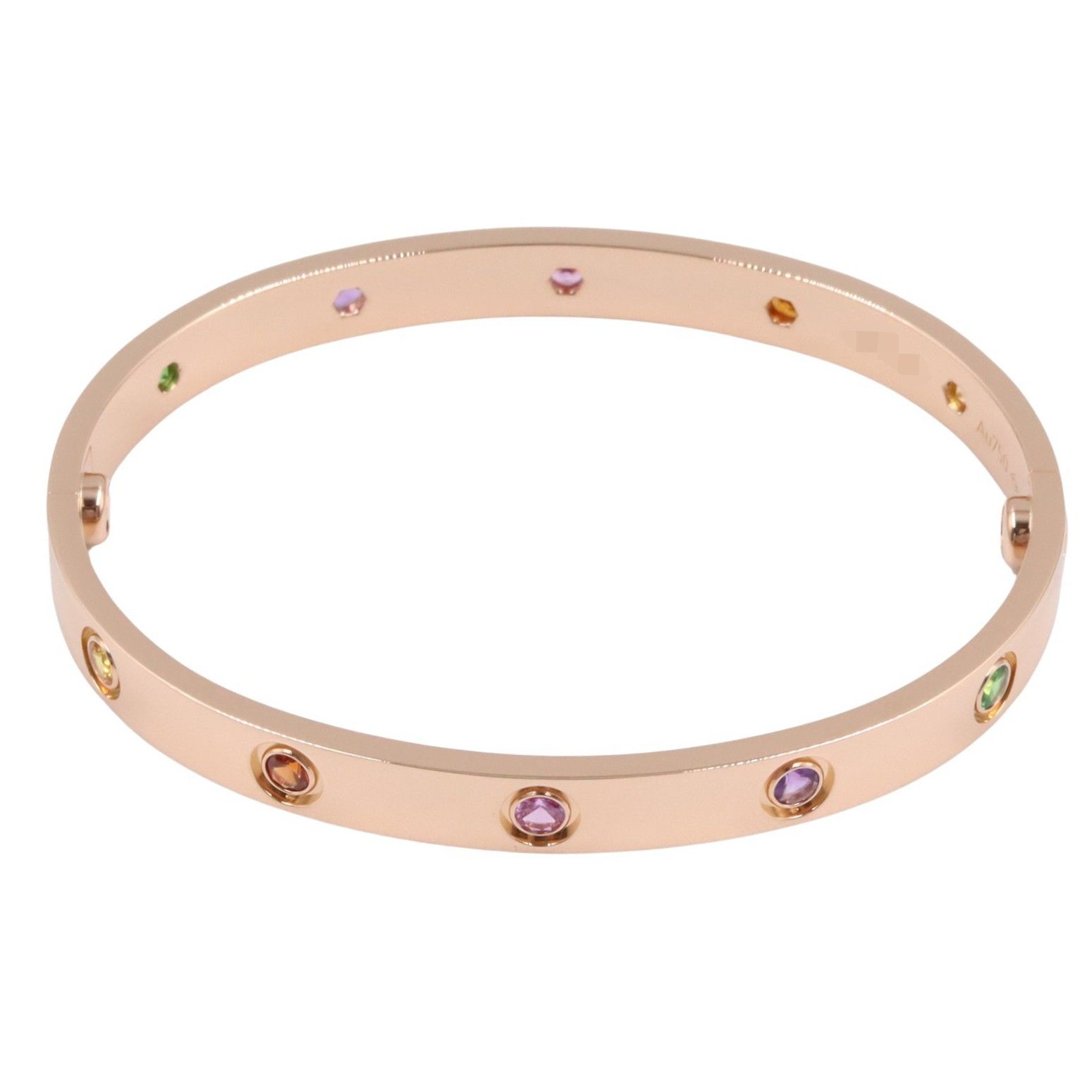 ⭐️最高品質⭐️k18.GP ラブ❤️ブレスレット✨特別割引 カルティエ CARTIER ブレスレット ラブブレス マルチ 腕回り16cm