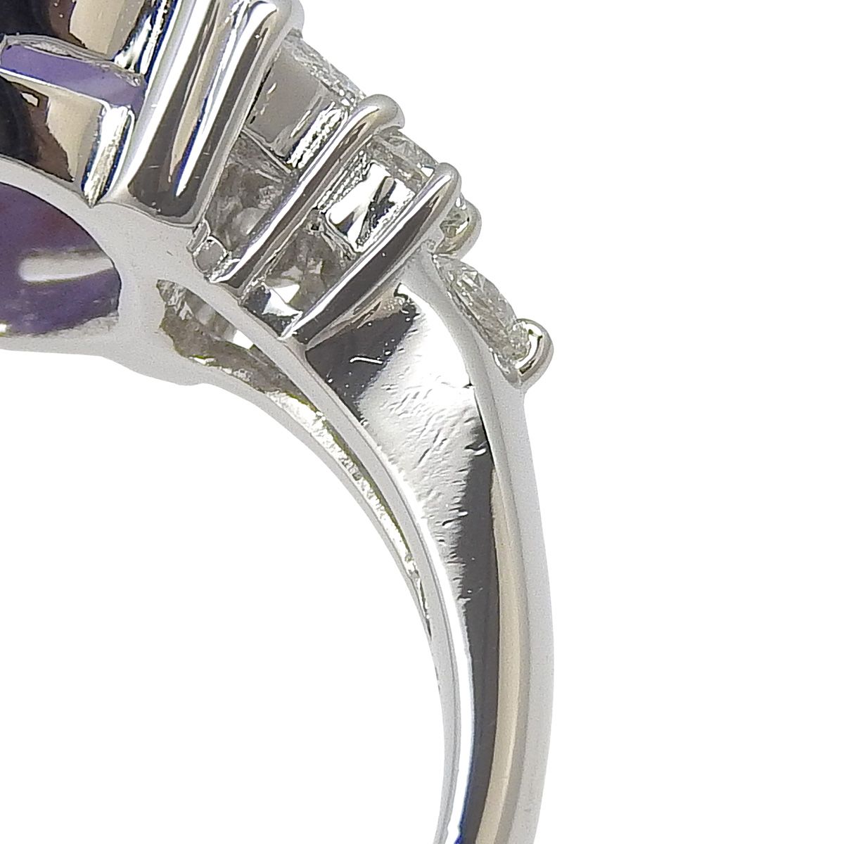 LH4.86/D0.64 ラベンダージェイダイト リング Pt900プラチナ リング  