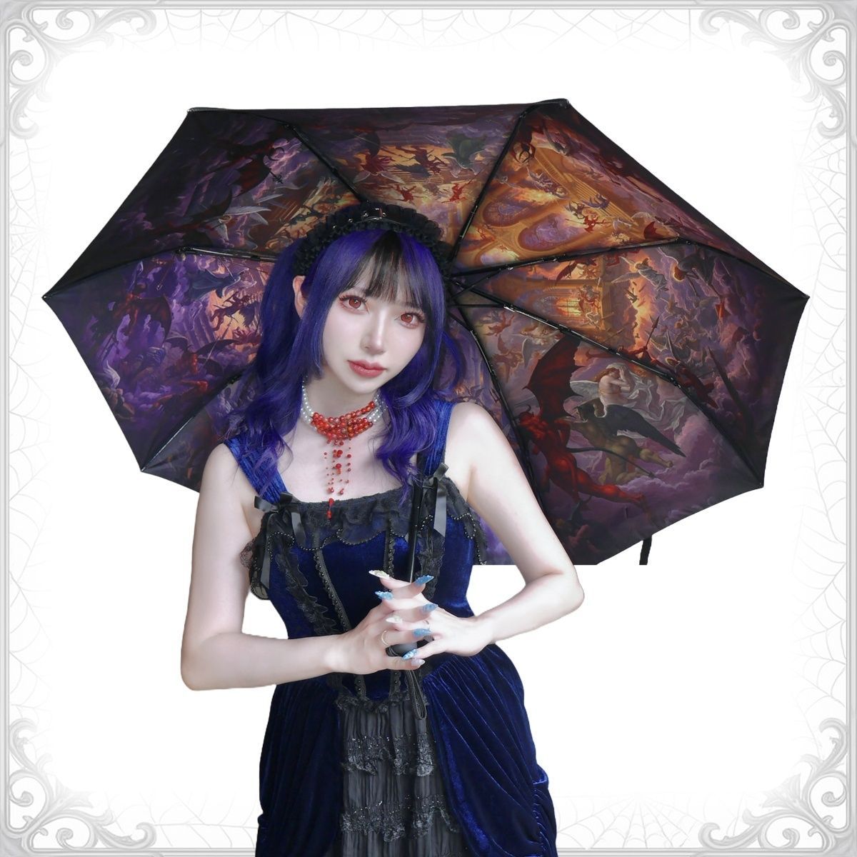 Paradise Lost Umbrella / 折りたたみ傘 / UVカット / ワンタッチ式