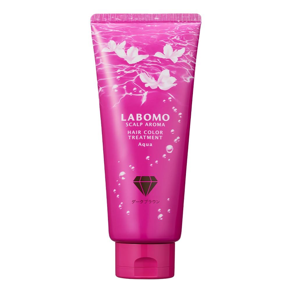 ラボススカルプアロマヘアカラートリートメントルミエ　ダークブラウン4本 ラボモ スカルプアロマ ヘアカラートリートメント (ダーク