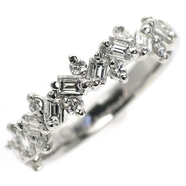 ダイヤモンド付きpt900 リング 伊勢丹 Pt900 ダイヤモンド リング 0.53ct - メルカリ