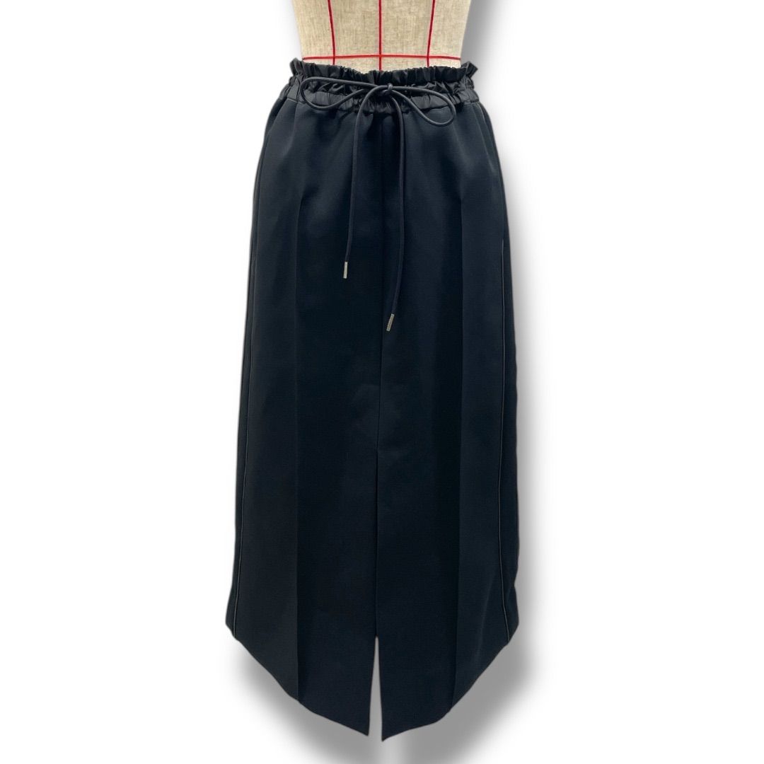 sacai サカイ レースアップスカート ブラック サイズ0 sacai サカイ Technical Jersey Skirt テクニカルジャージー