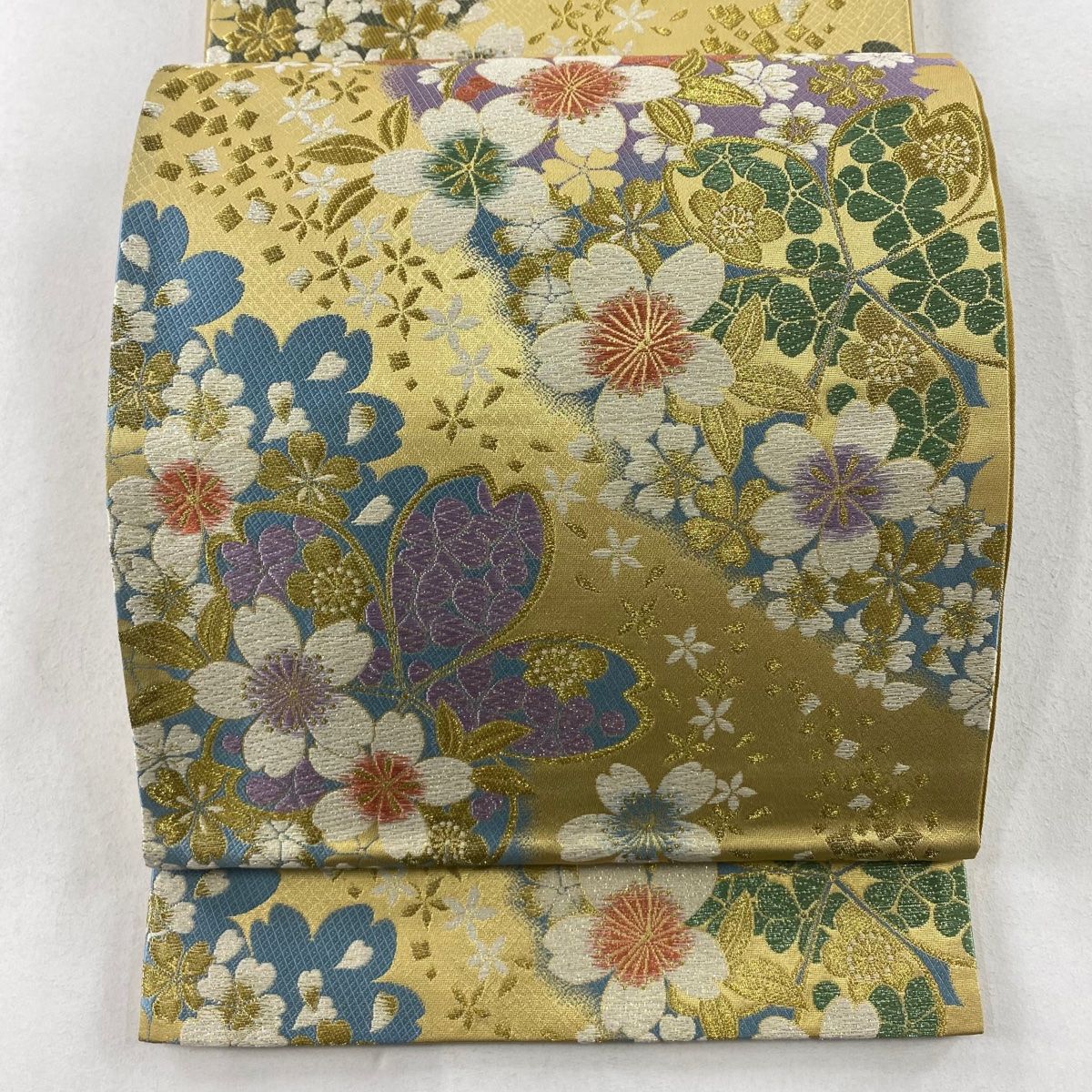 袋帯 秀品 桜 唐織 金糸 金色 六通 正絹 【中古】 - メルカリ