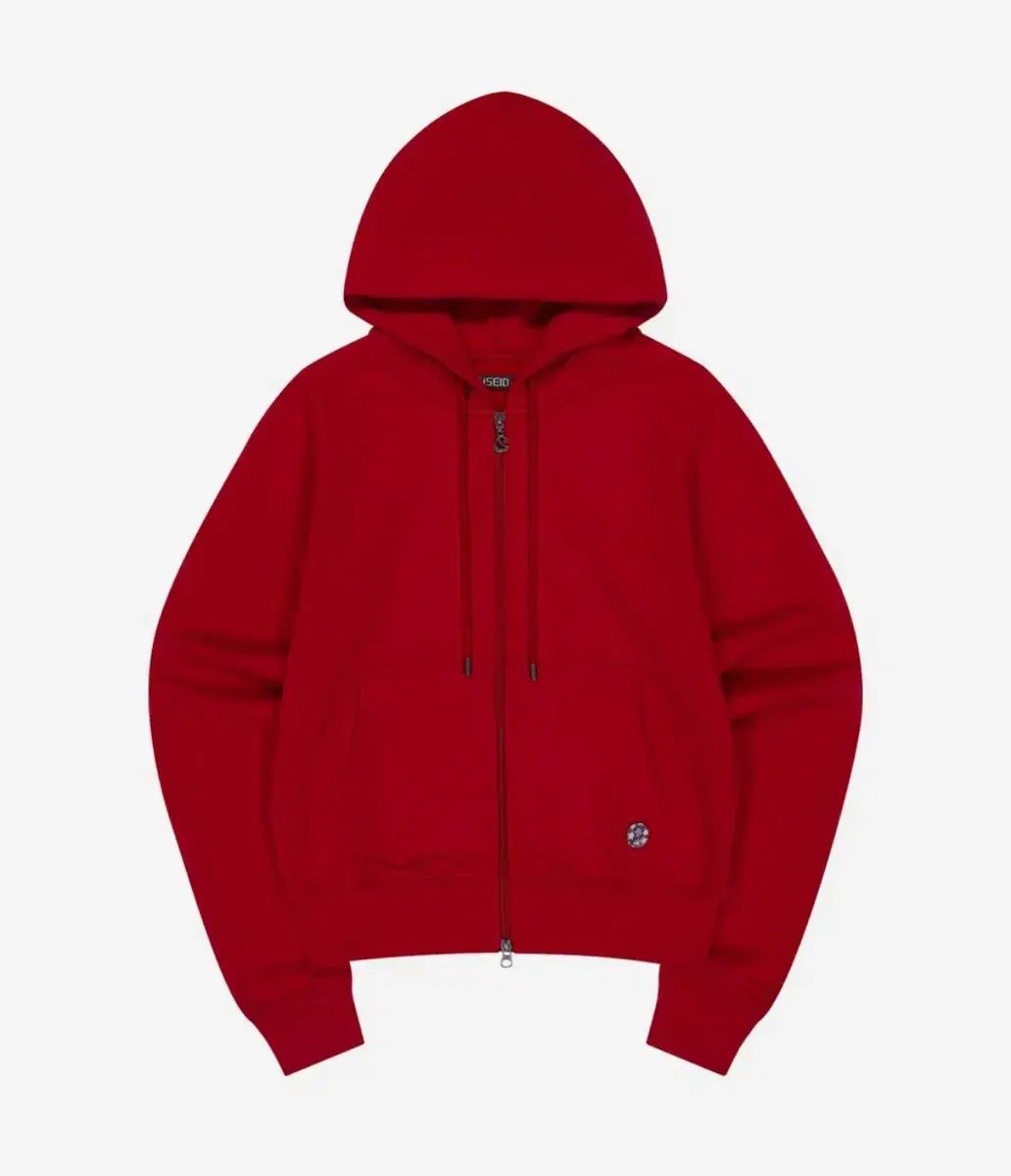 こいせいお 038 ジップアップパーカー フード付き 赤 COZY HOOD