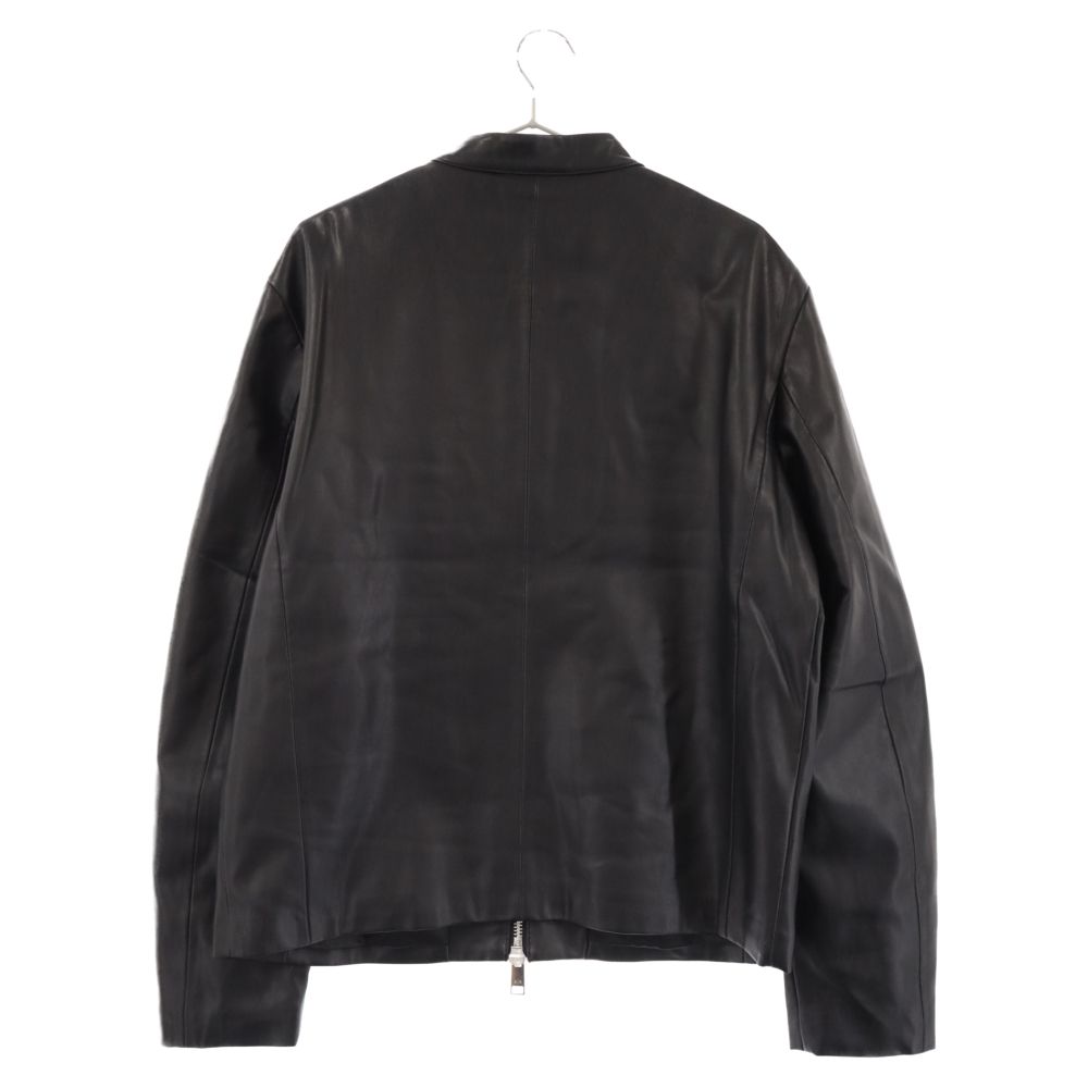 アルマーニ ブラックレザー シングルライダース ARMANI EXCHANGE レザージャケット ライダース 「A|X アルマーニ