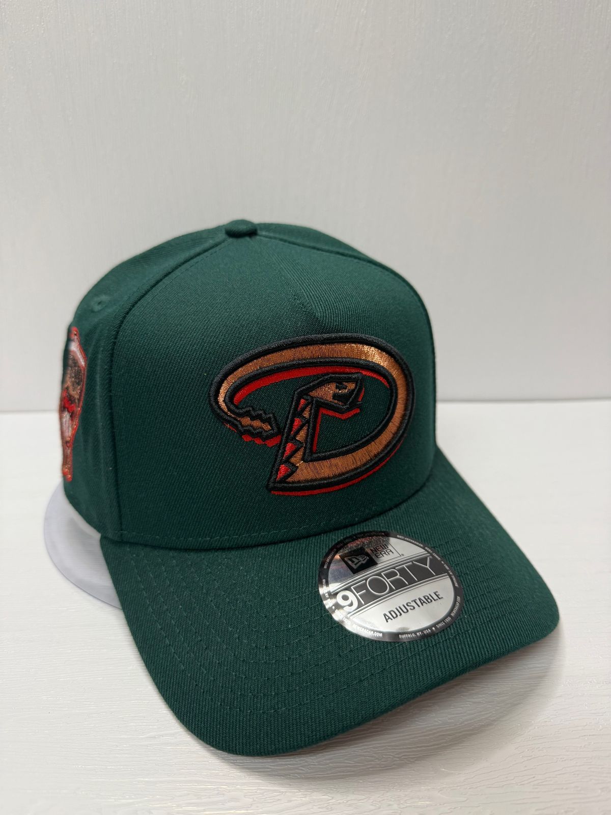 Newera アリゾナダイヤモンドバックス Inaugural Season 1998 9forty A-FRAME スナップバックキャップ グリーン