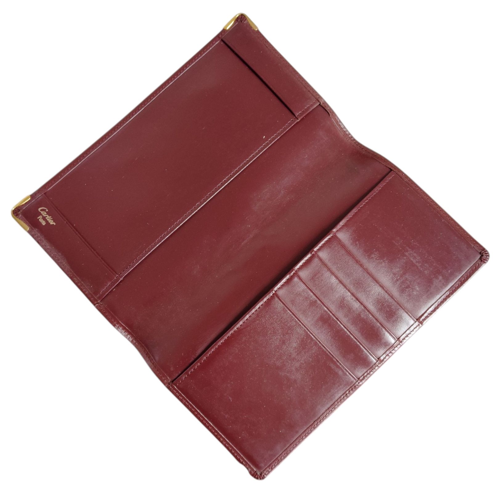 Cartier カルティエ パスポートカバー 財布 カードケース ボルドー