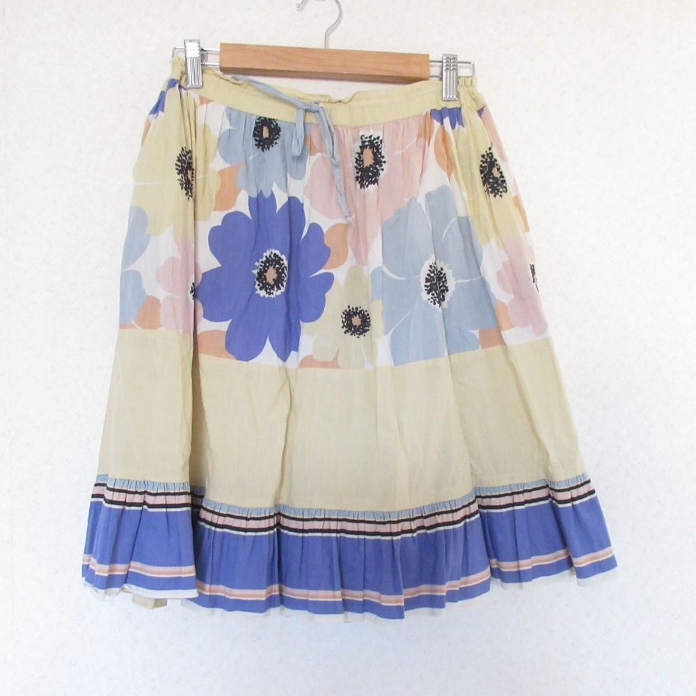 マルニ　フレアースカート　38 良品 MARNI マルニ フラワープリント フレアスカート サイズ38