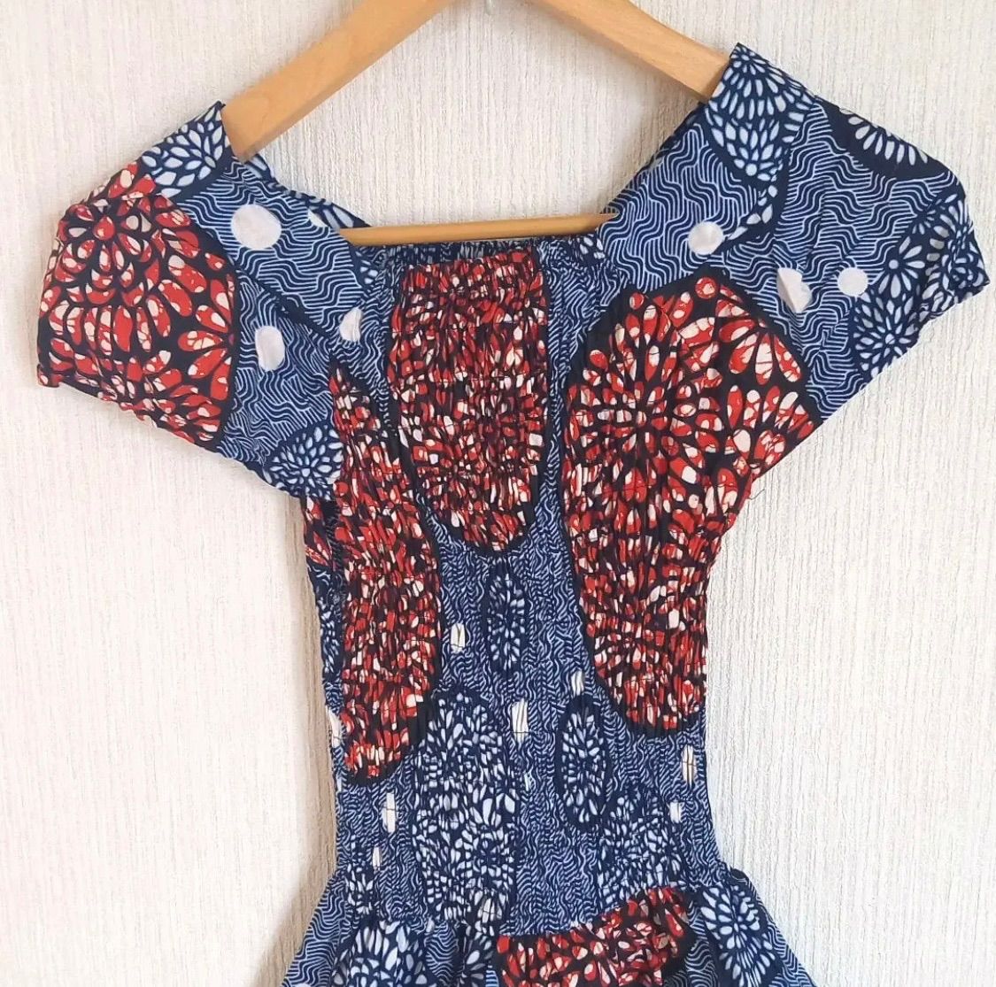 まるたけ様　アフリカン　ワンピース アフリカンプリントワンピース｜『梟』通販 エスニック/アジアン