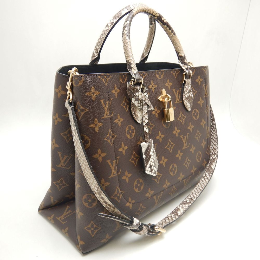 LOUIS VUITTON ルイヴィトン モノグラム パイソン フラワー