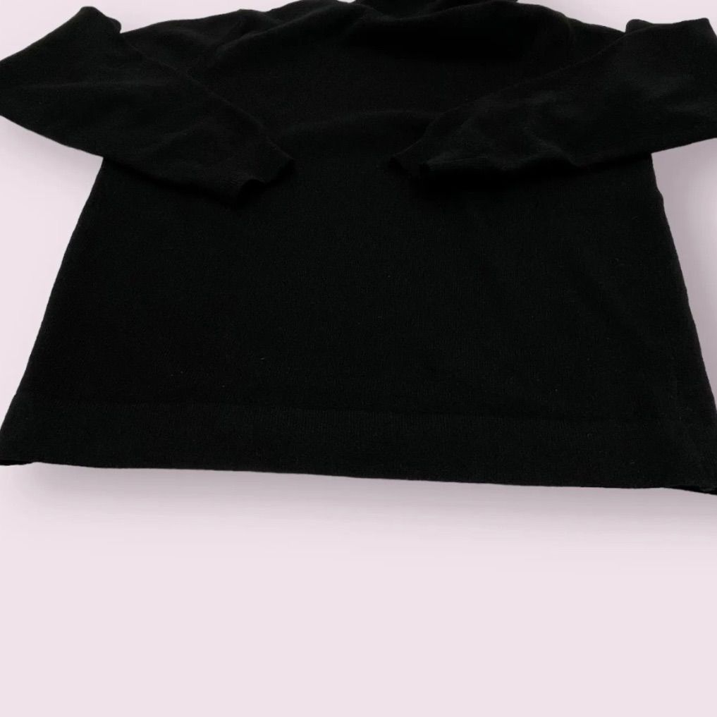 HERMES エルメス ニット タートルネック セーター ブラック レディース