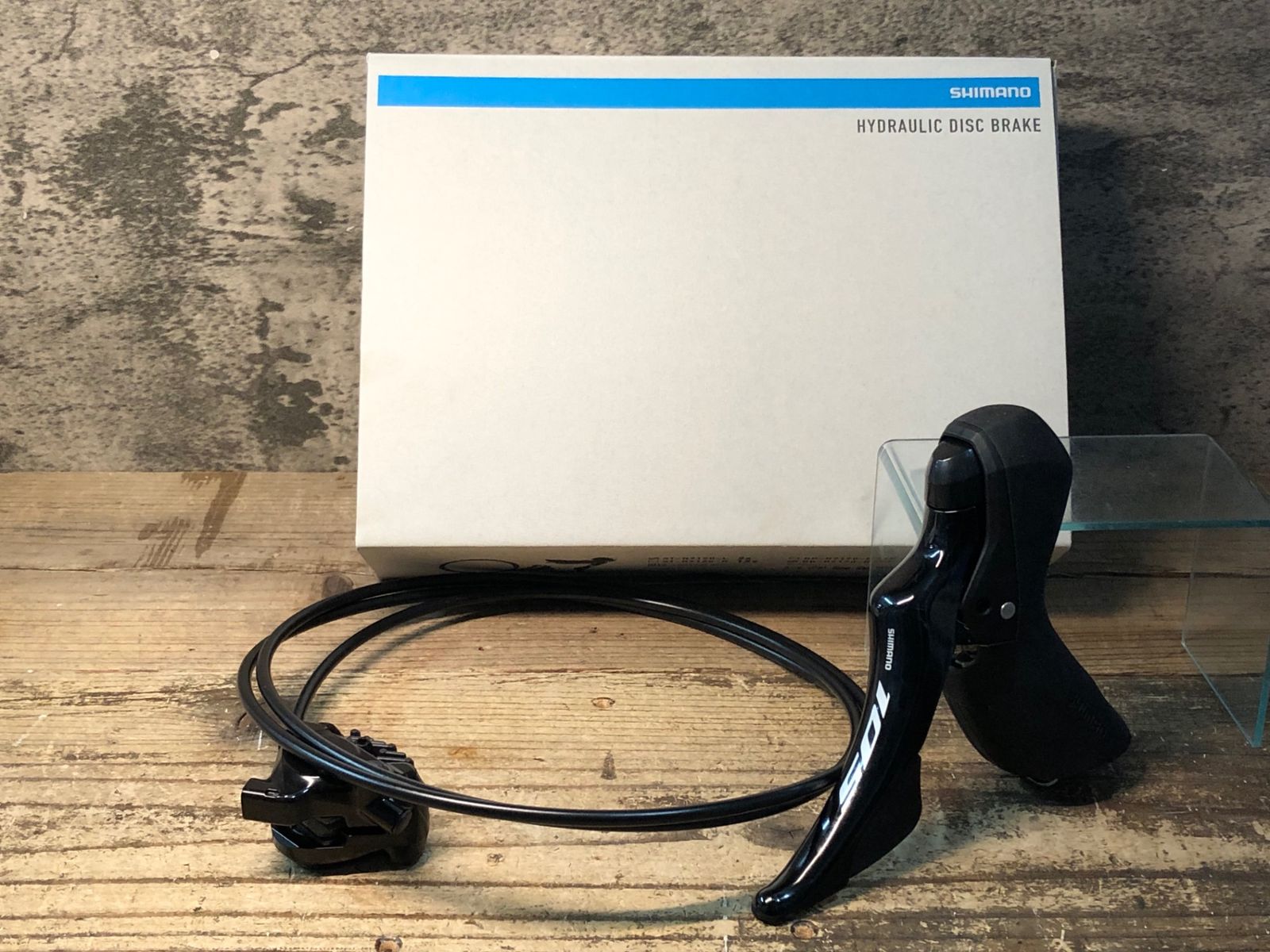 JI633 シマノ SHIMANO 105 ST-R7120 BR-R7170 左STIレバー ディスクブレーキキャリパーセット 油圧