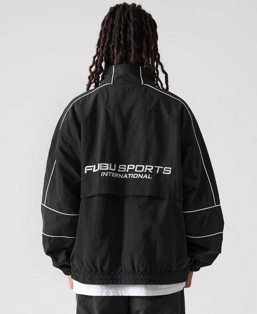 FUBUナイロンセットアップブラックXLサイズ FUBU セットアップ フブ