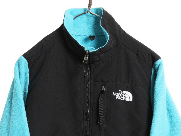 なクーポン配布中! ノースフェイス デナリ ジャケット レディース S アウトドア フリース ナイロン フルジップ ブルゾン ハイネック アウター ツートン 黒 青