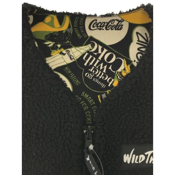 【WILDTHINGS×CocaCola】ボアリバーシブルベスト WILDTHINGS×COCA-COLAワイルドシングス×コカ・コーラリバーシブル