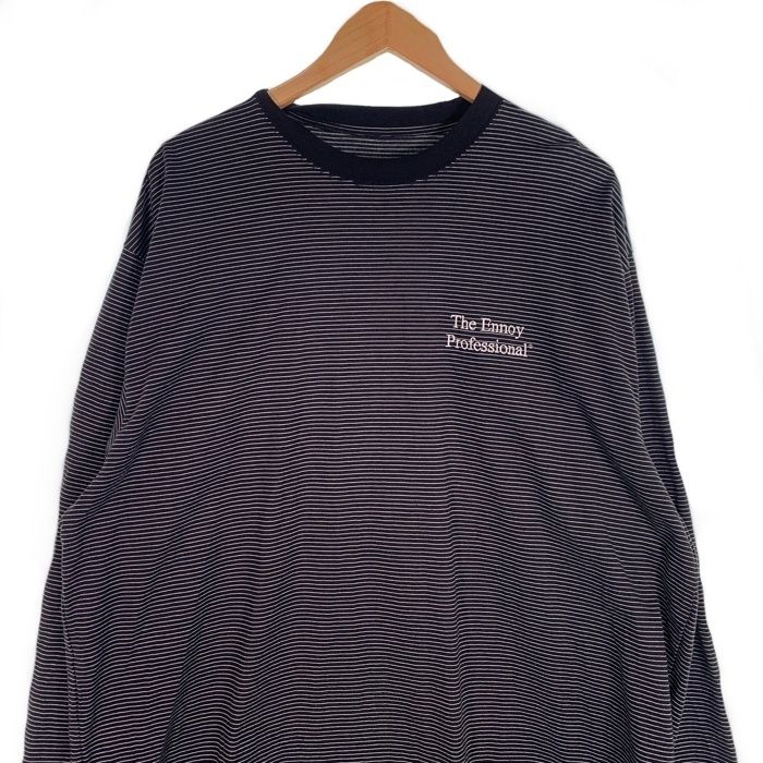 The ENNOY L/S Border T-Shirts ロンT ネイビー XL Ennoy Professional