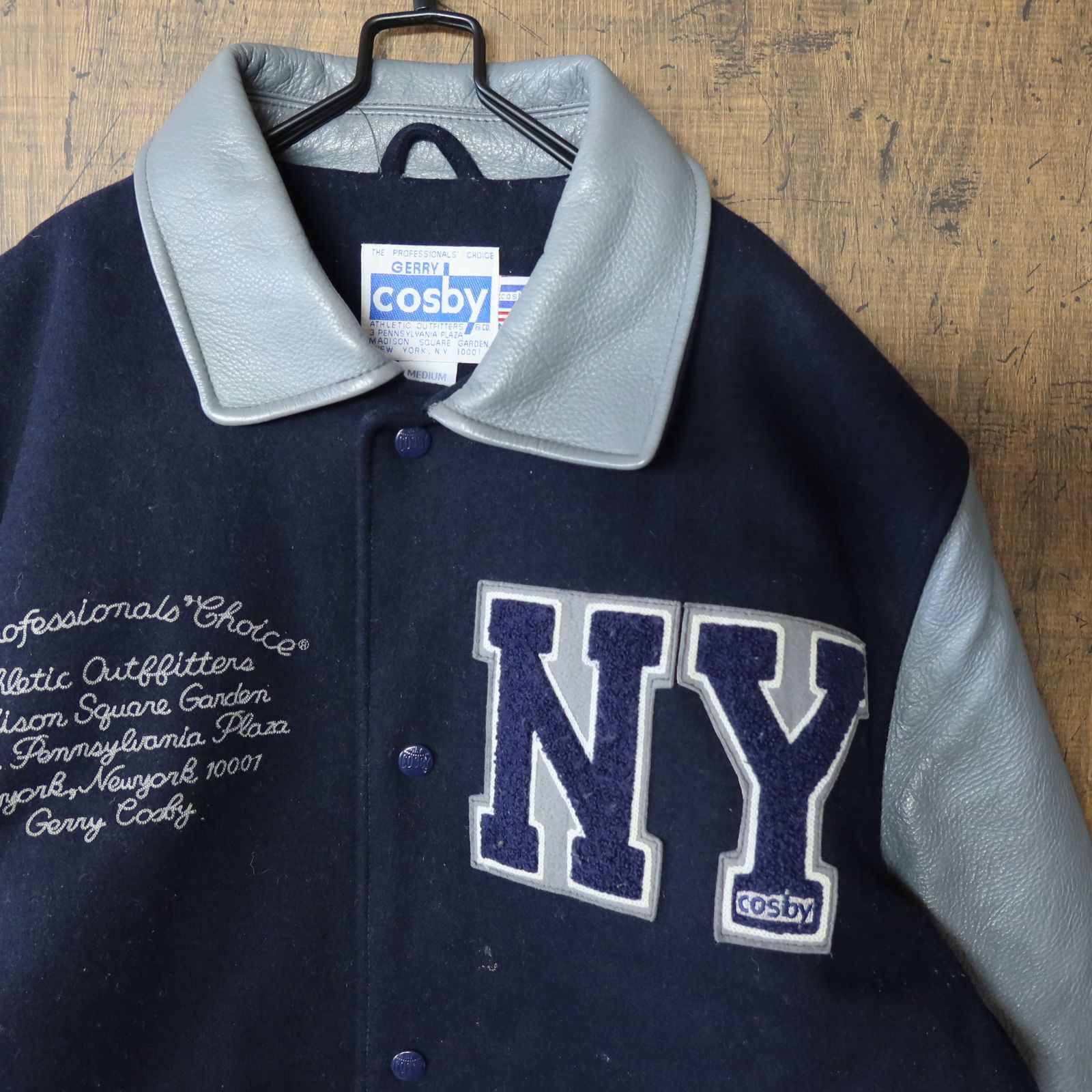 90s Vintage US古着☆cosby コスビー Stadium Jacket スタジャン 襟 