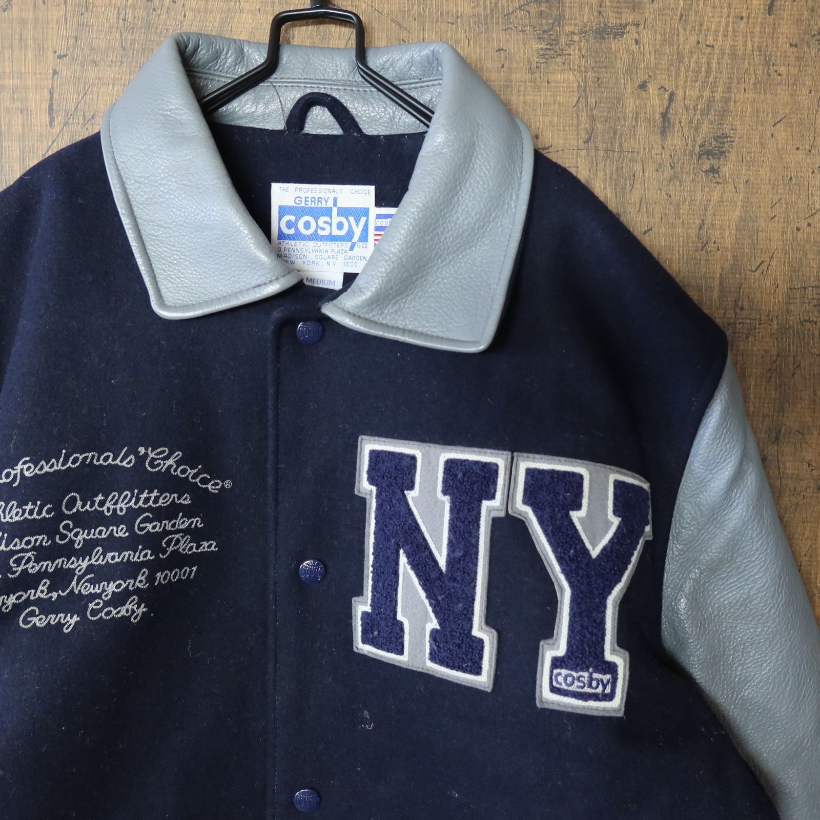 90s Vintage US古着☆cosby コスビー Stadium Jacket スタジャン 襟