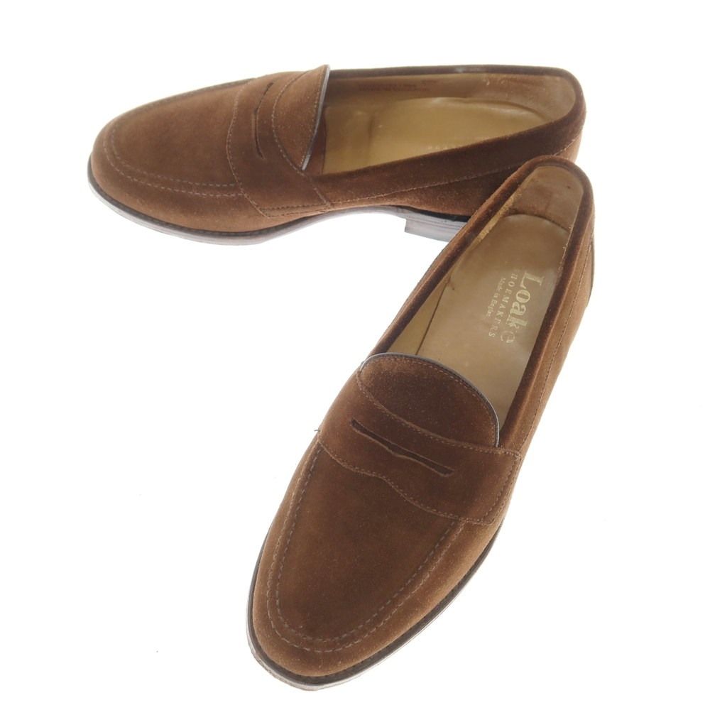 中古】ローク Loake スエード コインローファー ブラウン【サイズ5 1 