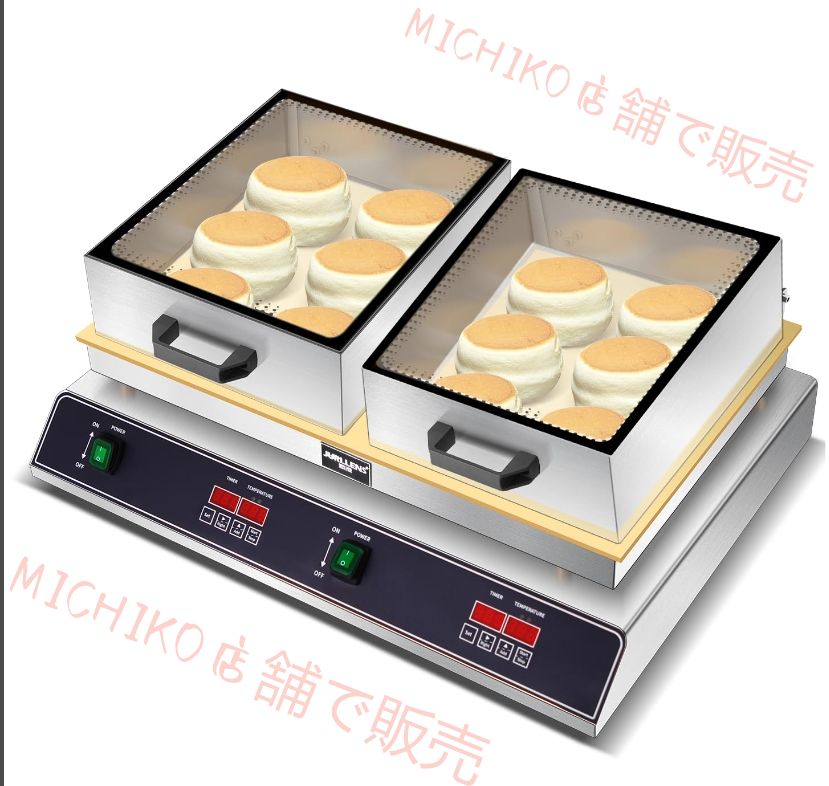 業務用目に見えるカバースフレマシン電気スフレマシン 温度範囲50~300℃ ノンスティック銅加熱プレート付き ケーキベーカー機器 レストラン パン屋用