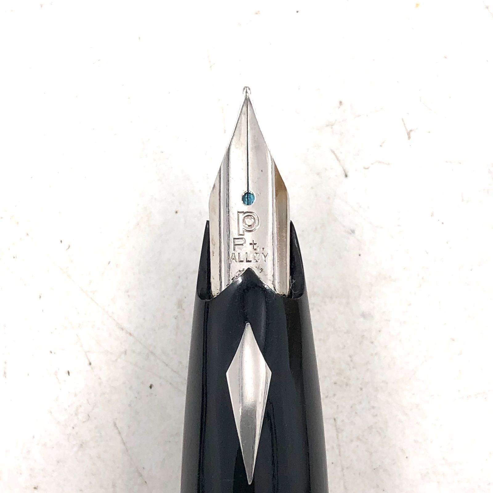 PLATINUM プラチナ 万年筆 シルバー ペン先 Pt. ALLOY 刻印【OE-51