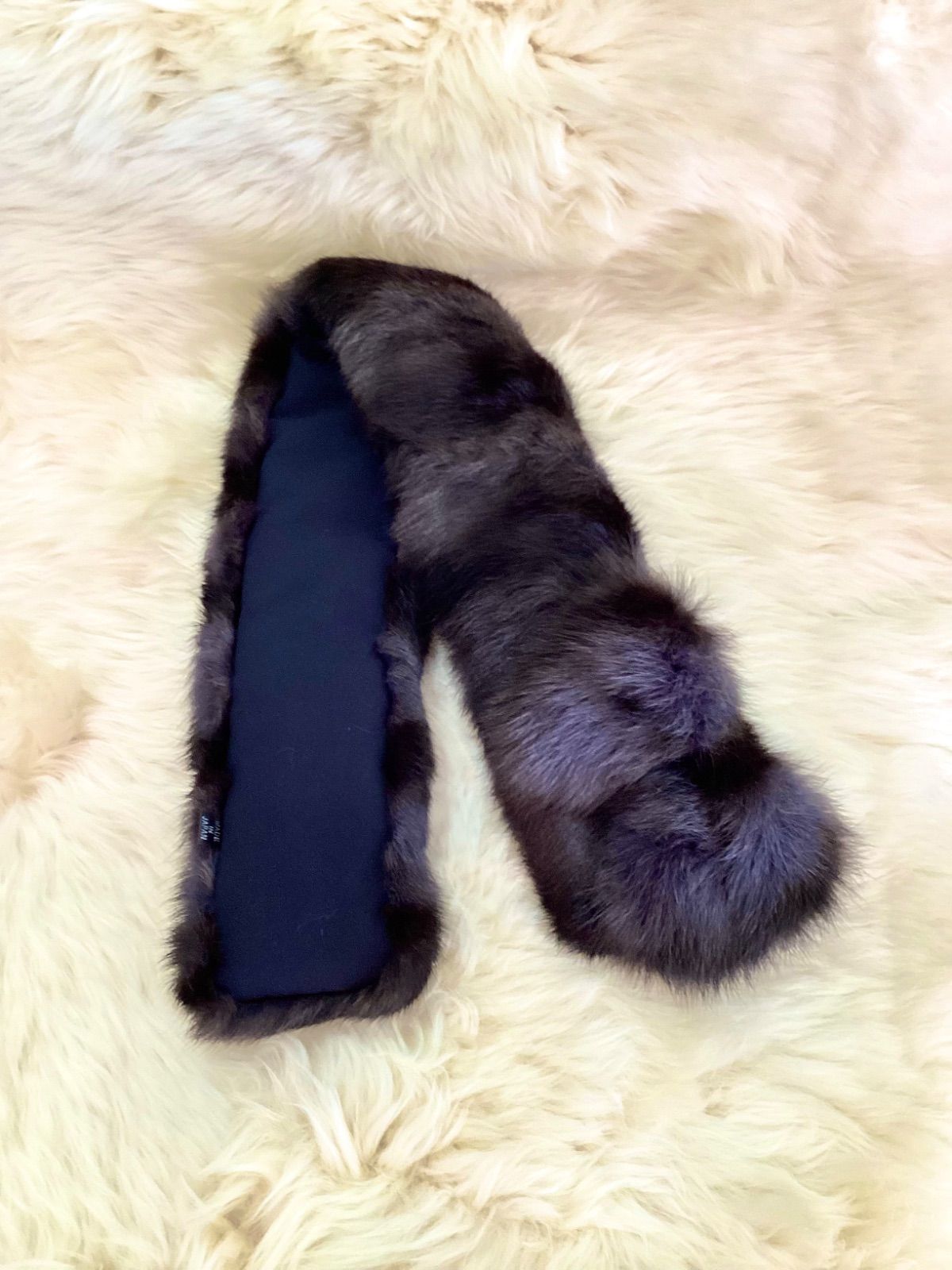 ロシアンリスファーのマフラー BALLY ロシアンリス ファー マフラー