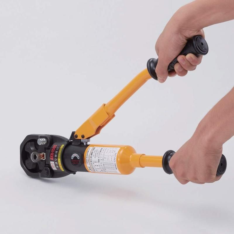 手動油圧式圧着工具 使用範囲14~150