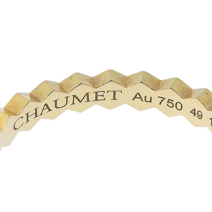 CHAUMET ショーメ ビーマイラブ ハニカム リング K18YG 750 イエロー