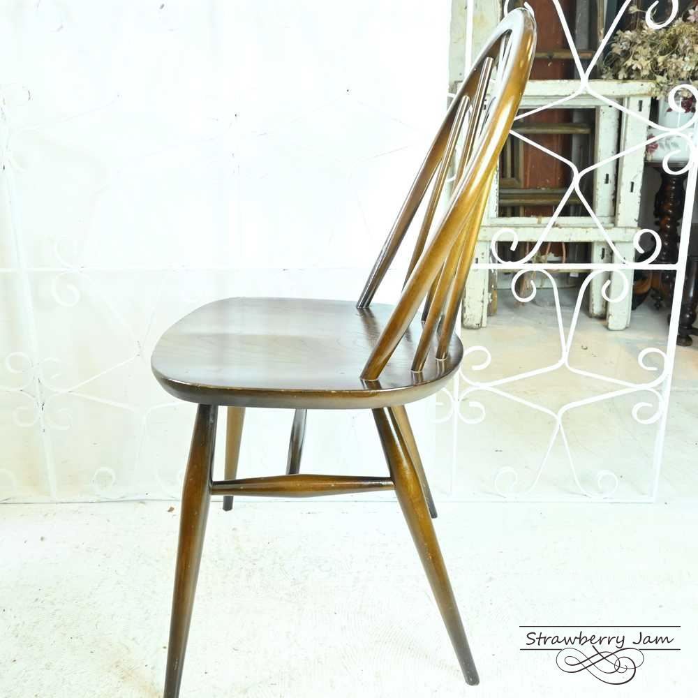 L3705-234-1 英国ヴィンテージ ERCOL ホイールバックチェア 北欧 イギリス アンティーク ホイールバックチェア ヴィンテージ