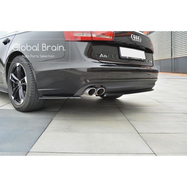 2011-2014 アウディ A6 C7 アバント リア サイド スプリッター スパッツ
