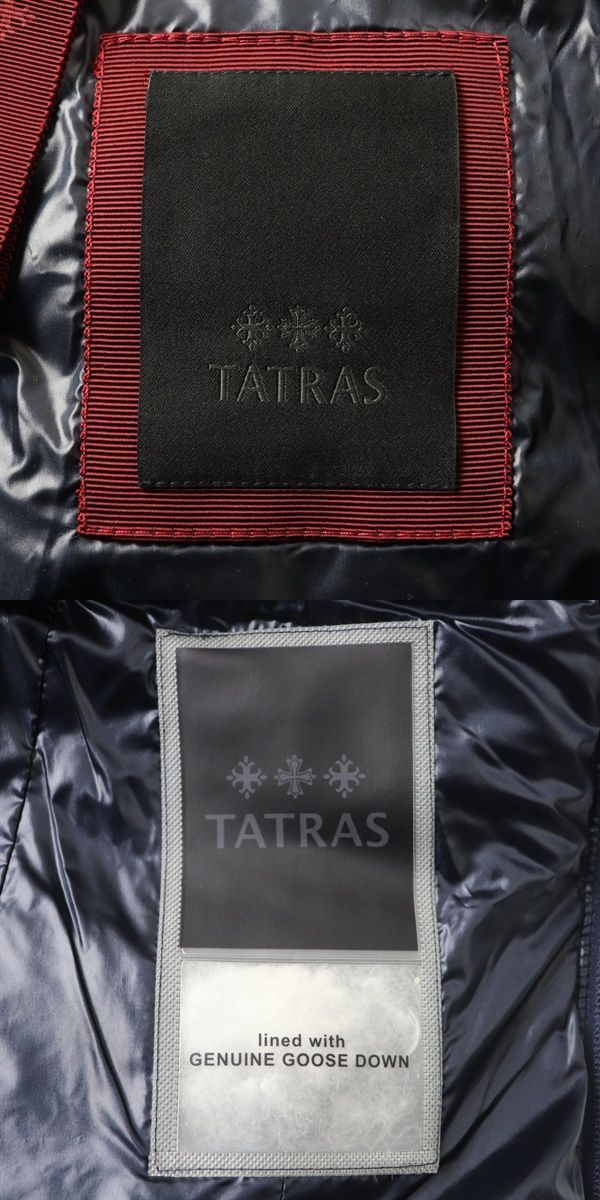 未使用品☆TATRAS タトラス LTLA20A4174-D CHURADA チュラダ レディース フェイクファー ダウンコート 紺 01 正規品 タグ ・ハンガー付き - メルカリ