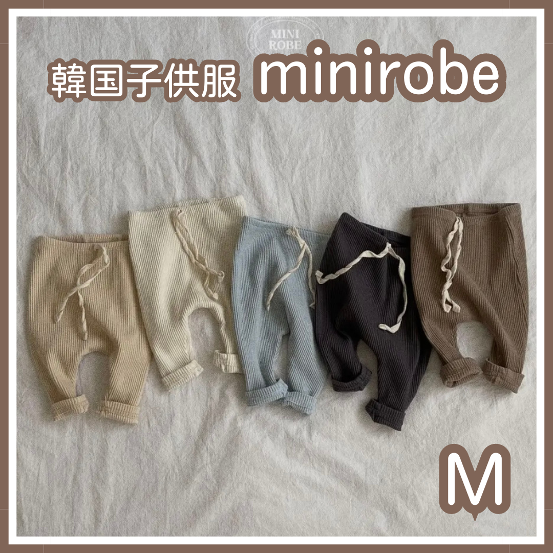 新登場 韓国子ども服 minirobe パンツ キッズ 子ども ベビー シンプル