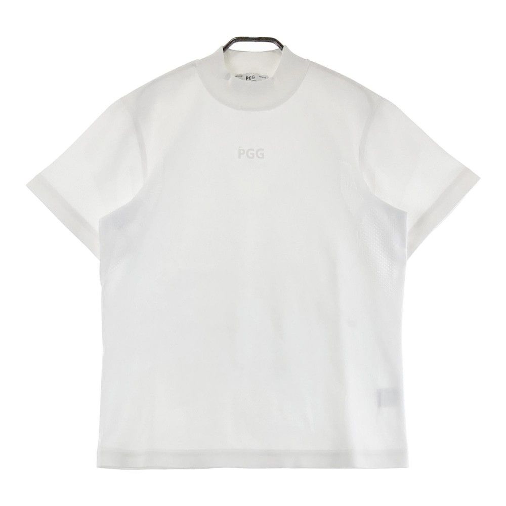 サイズ 4 PGG PEARLY GATES パーリーゲイツ 半袖ハイネックTシャツ ホワイト系 240101424487 ゴルフウェア メンズ ストスト