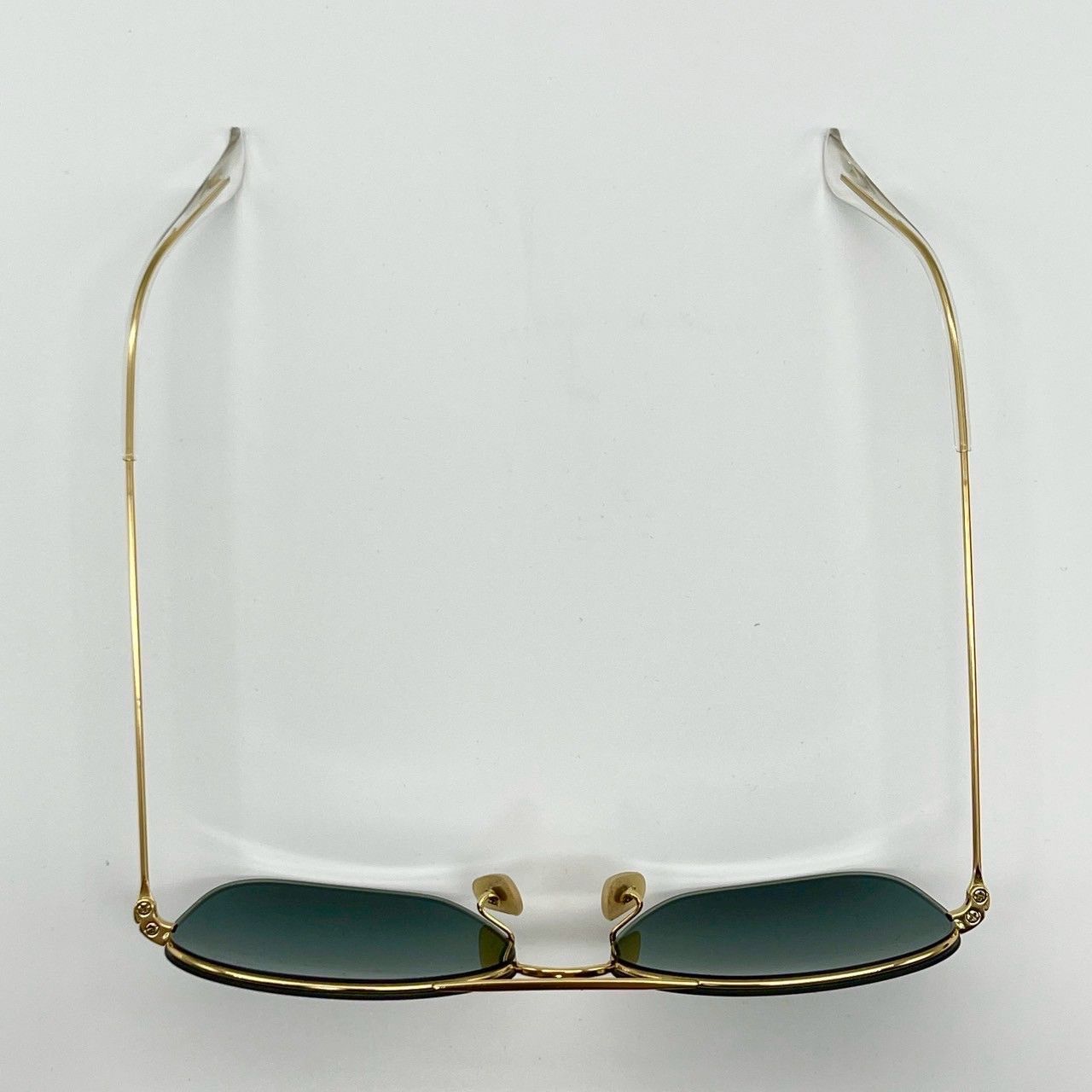 レイバン サングラス メタル ゴールド ダークグリーン 美品 70914 レイバン サングラス メタル ゴールド ダークグリーン 美品